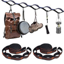 5x2pcs Hammock Strap Outdoor Camping Tree Hanging Load Bearing Rope(Orange)