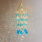 #A Diamond Wind Chime Hollow Moon Hanging Ornament Courtyard Artwork Pendant