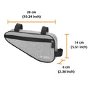 Durable MTB Front Frame Triangle Bag Road Cycling Storage Pouch Bag (Gray)