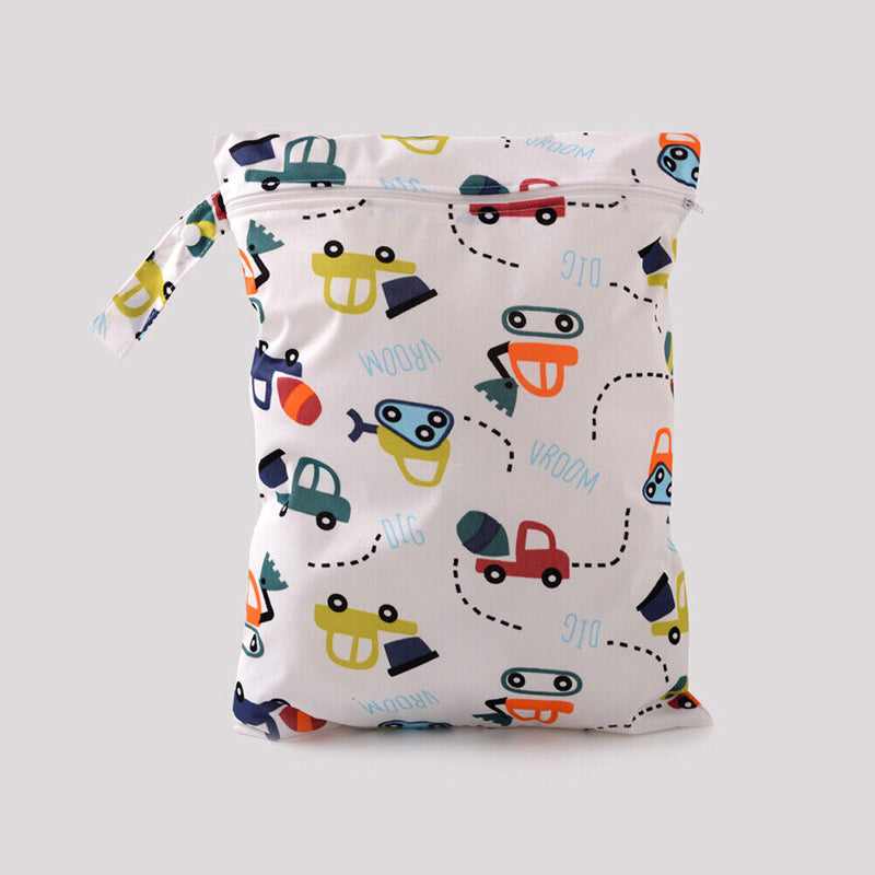 Baby Diaper Bags Character Print Changing Wet Bag Baby Cloth Diapers