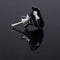 10X 40mm Diamond Shape Crystal Glass Drawer Cabinet Pull Handle Knob Black
