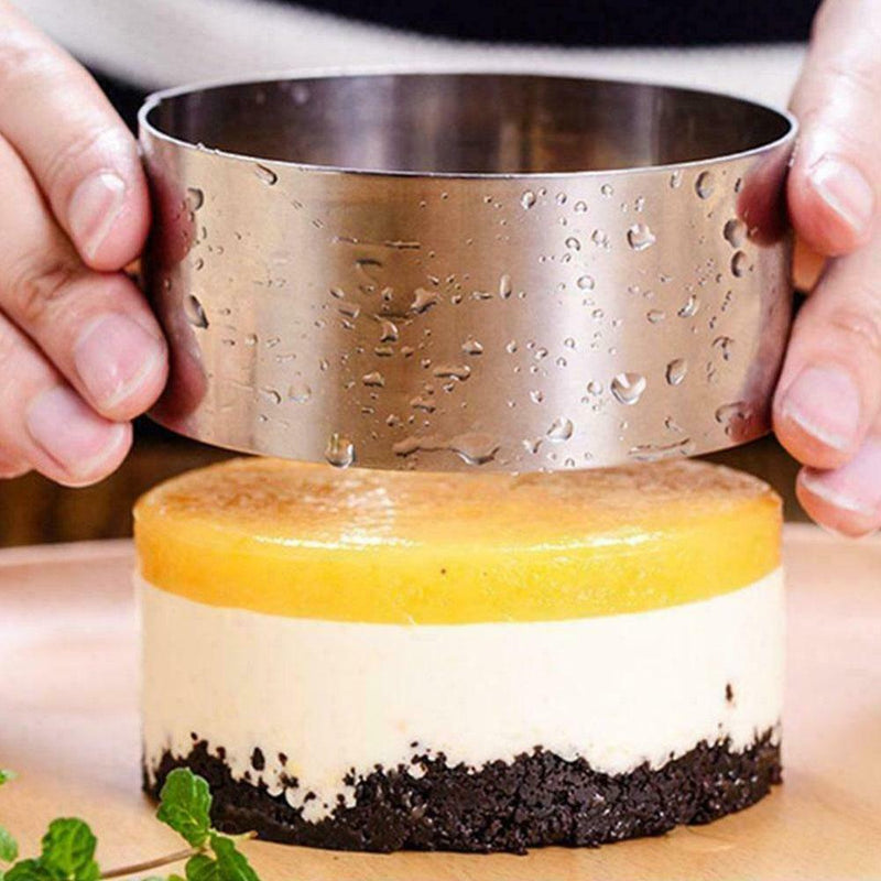 Round Mousse Mould Cake Steel Ring Pastry Mold Baking TOP Tool S8P1