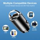 30W Mini USB Mobile Phone Car Charger 5A Dual Ports Fast Charging Phone Adapter