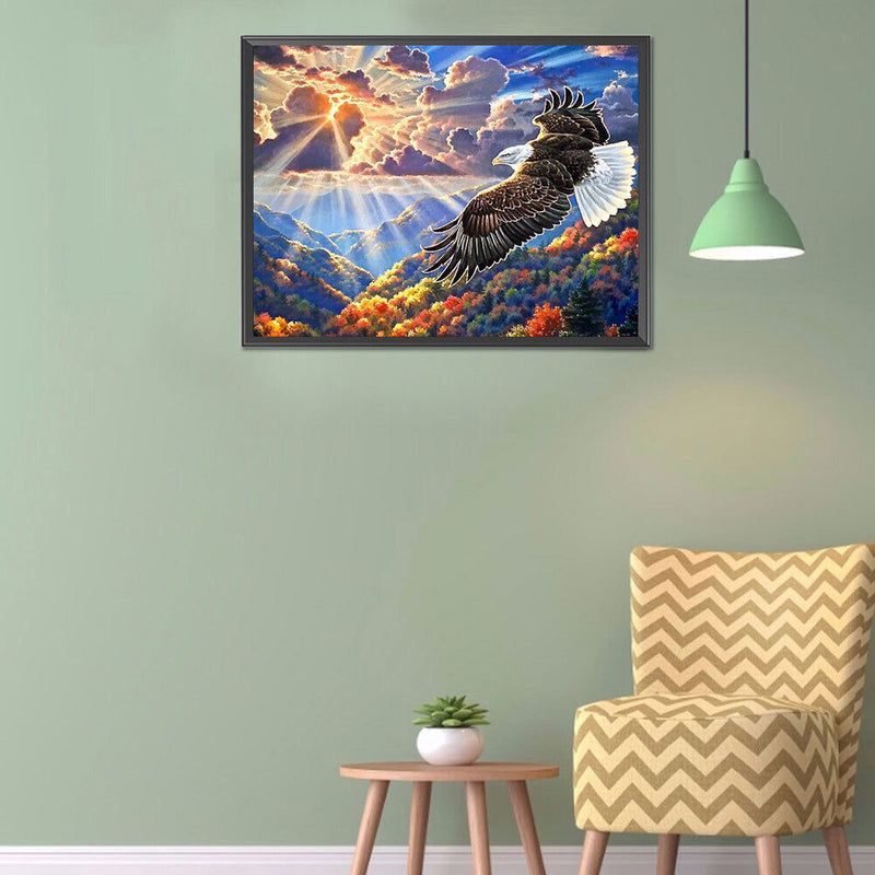 50x40cm DIY Landscape Digital Oil Drawing Frameless Picture Home Wall Decor