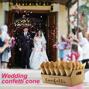 Confetti Cone Holder Box - Stand Tray Box Total of 30 Holes for 30 Confetti