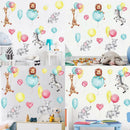 Cartoon Balloon Elephant Wall Stickers Kids Rooms Bedrooms Living Room Vinyl