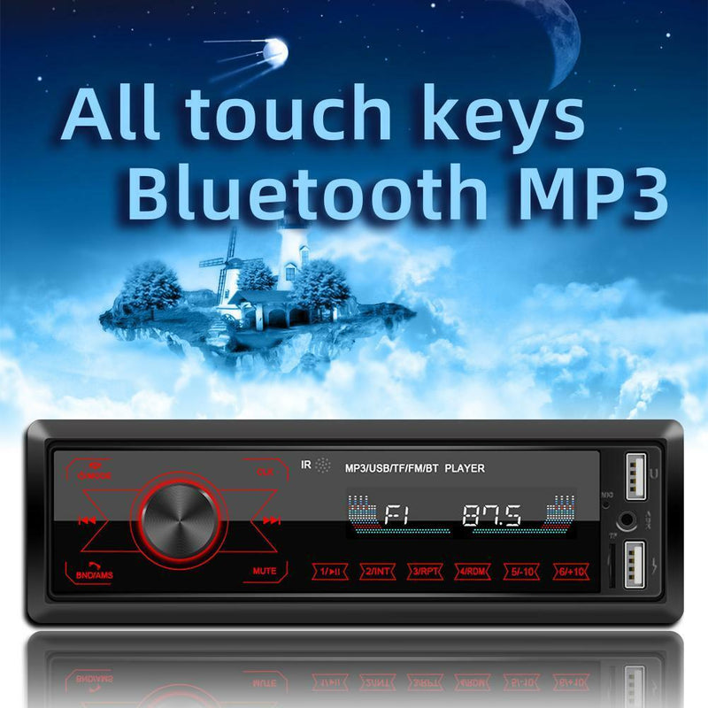 M10 Single 1DIN Car Stereo MP3 Player In Dash Bluetooth AUX-in Radio Head Unit