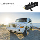 Engine Oil Tank 2 Ports Baffled Reservoir Oil Catch Can Kit with Breather F