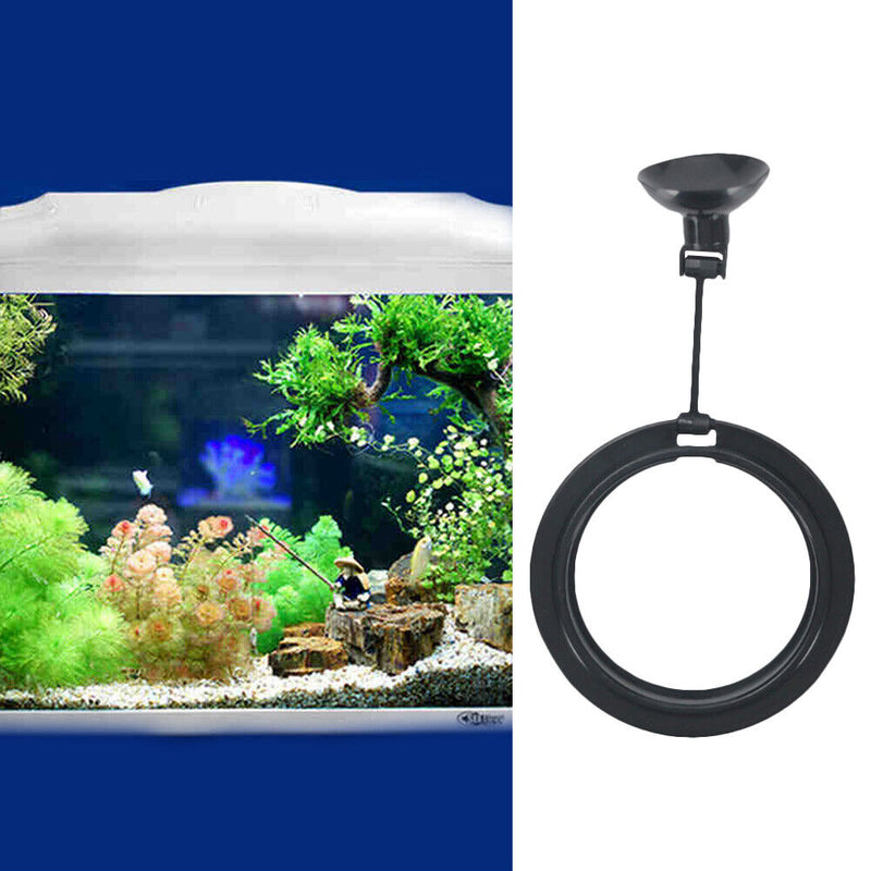 Fish Tank Floating Station Food Tray Aquarium Feeding Ring Buoyancy Suction Cup