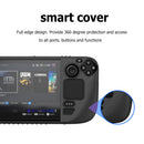 Anti Slip Game Console Back Case with Thumb Stick Caps Kits for Valve Steam D