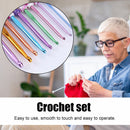 9pcs Knitting Needles Handmade Crafts Aluminum Crochet Set for Sewing Weave Tool