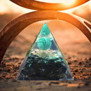 Handmade Orgonite Pyramid Healing Chakra Reiki Crystal Stone Energy Generator