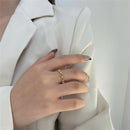 Birthday Party Sweet Women Girl Wedding Heart Ring Geometric Finger Ring Hollow
