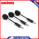3x 3.5mm Plug Mini Flexible Capacitance Microphones Mobile Phone Laptop PC Mic