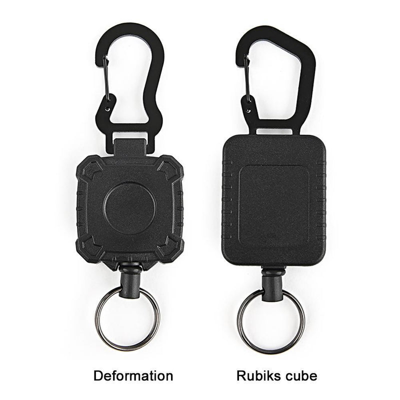 Keychain Outdoor Easy-pull Buckle Key Ring Accessories (Rectangle)