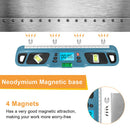 Digital Magnetic Base Level Slope Inclinometer Electric Angle Finder (Blue)