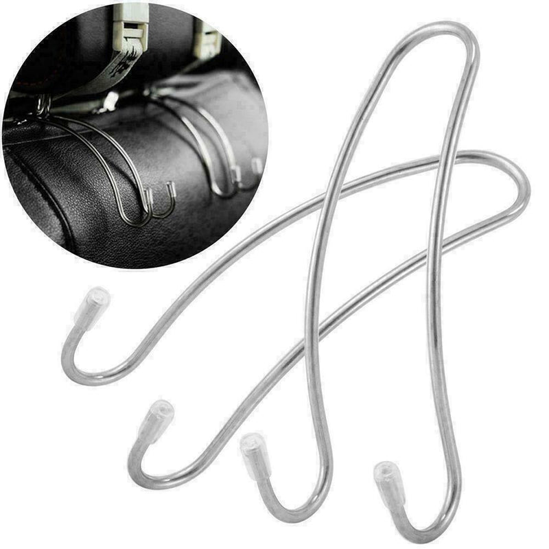 Universal Steel Hook Car Headrest Seat Hanger Organizer K5A1 Bag T1Y5 M5A1