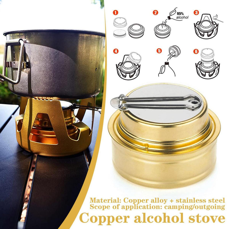 Alcohol Stove Outdoor Survival Camping Cooking Equipment Liquid Spirit Burner_