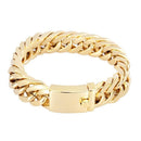 Bracelet Luxury Women Men Link Chain Stainless Steel Hip Hop Cuban Bracelet