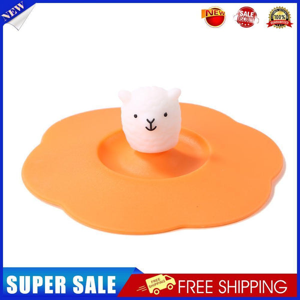 Torx Silicone Cup Cover Heat-resistant Leakproof Reuse Cartoon Lid (Alpaca)