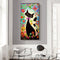 Cartoon Flower Cat Oil Paint By Numbers Wall Art Craft Coloring Drawing for Kids
