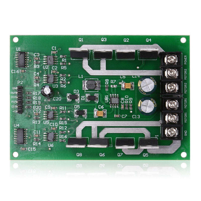 Dual Motor Driver Module Board H-Bridge DC MOSFET IRF3205 3-36V 10A Peak30A