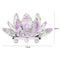 Crystal Lotus Candlestic Paperweight Ornaments Gift for Home Wedding Party Decor