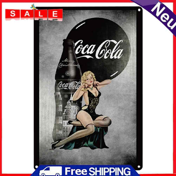 Person Sheet Metal Drawing Metal Painting Tin Wall Home Poster Bedroom Sign