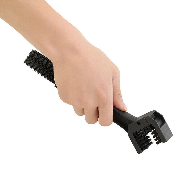 4pcs Bicycle Cleaning Kit Chain Cleaner Brushes Scrubber Wash Tool (Black) Newly