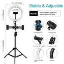 Phone Brackets Selfie Video Light kit LED Ring Light 110cm Tripod Stand