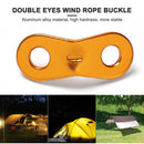 20pcs Camping Tent Cord Rope Fastener Aluminum Hanger Tensioners Fastener Kit