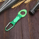 Sports Outdoor Rubber Kettle Buckle Carabiner Water Bottle Holder (Green)