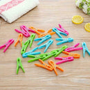 24Pcs Laundry Clothes Pins Hangings Pegs Clips Plastic Hangers Clothes K0T0