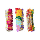 SoeHong Sage Smudge Kit, Colorful Roseflower, White Sage Stick, Flower Smud