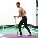 Yoga Resistance 8 Word Pull Rope Chest Expander Muscle Training (Black) Newly
