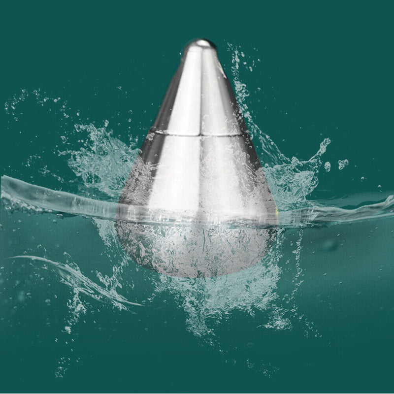 Waterproof Titanium Pill Box Container Bottle Water Drop Capsule Keychain