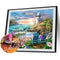 Beach Vacation Diamond Painting Kits Full Round Drill 24 Colors 60x50cm (V2421)