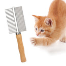 Pet Dematting Flea Comb Cats Dog Grooming Hair Removes Brush (Double Side) Newly