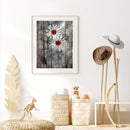 Diamond Painting White Flower Full Round Drill Picture of Rhinestone DIY Dr