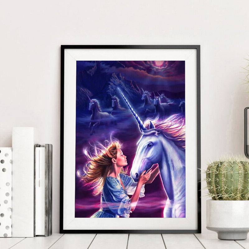 Painting By Numbers DIY Beauty Horse Canvas Oil Art Picture Kit Home Wall Decor