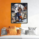 30x40cm Romantic Lovers DIY Paint By Numbers Oil Painting Kit Canvas