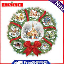 Full Embroidery 11CT Cross Stitch Needlework Christmas Wreath Printed Stamped