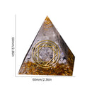 Crystal Pyramid Crystal Points Energy Generator for Reiki Healing Meditation