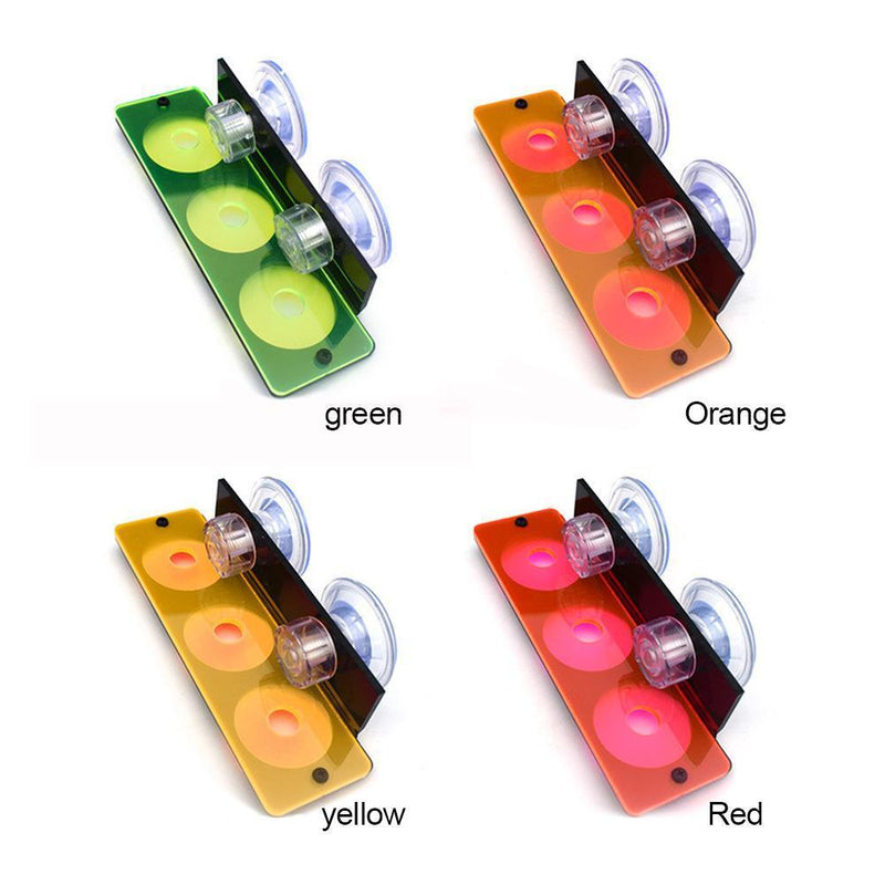 Fish Tank Fluorescence Coral Frag Rack Aquarium Reef w/ Plug Holder (Red)