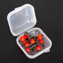 10pcs Ice Fishing Sharpened Treble Hooks Carbon Steel Mini Hook Red (10) Newly