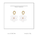 Korean Fresh Wild Dangle Earrings Flower Earrings Lovely Transparent Flowers