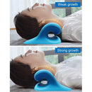 Muscle Relaxation Neck Stretcher Cervical Pillow for Pain Relief (Blue)