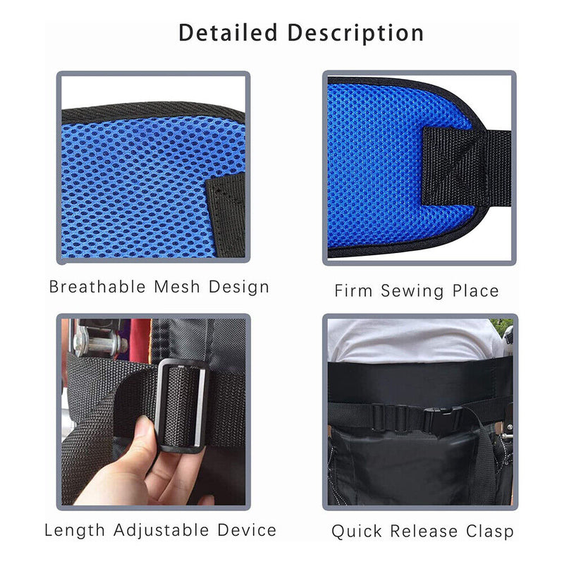 Wheelchair Seat Belt Adjustable Safety Harness Straps for Elderly Patients