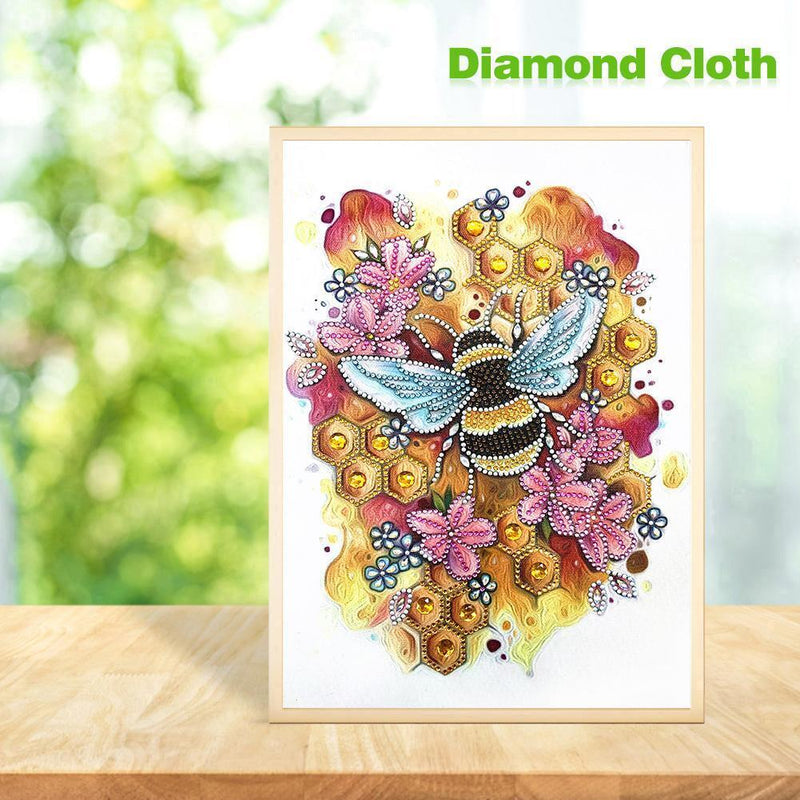 5D DIY Special Shaped Diamond Painting Bee Embroidery Mosaic Kits Wall Decor