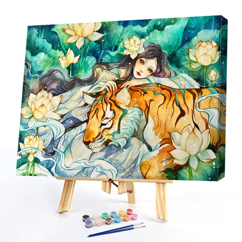 Oil Paint By Numbers Wall Art Posters Picture Craft Kit Gift Home Room Decor
